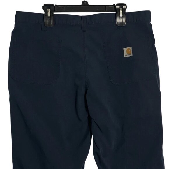 Carhartt Relaxed Fit Men Navy Blue Lightweight Outdoor Work Hiking Pants 36 x 32 - Picture 4 of 7